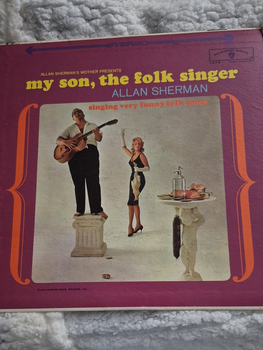 Allan Sherman "my son, the folk singer" Vintage LP - Purple & Yellow Cover